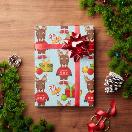 kerstmanpapier cadeaupapier (Feestdagen Geschenken)