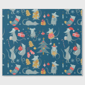 Kerstmanpapier Cadeaupapier (Vlak)