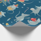 Kerstmanpapier Cadeaupapier (Hoek)