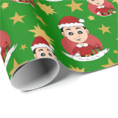 kerstmanpapier voor cartoon cadeaupapier (Rol Hoek)