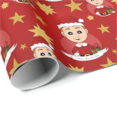 kerstmanpapier voor cartoon cadeaupapier (Rol Hoek)