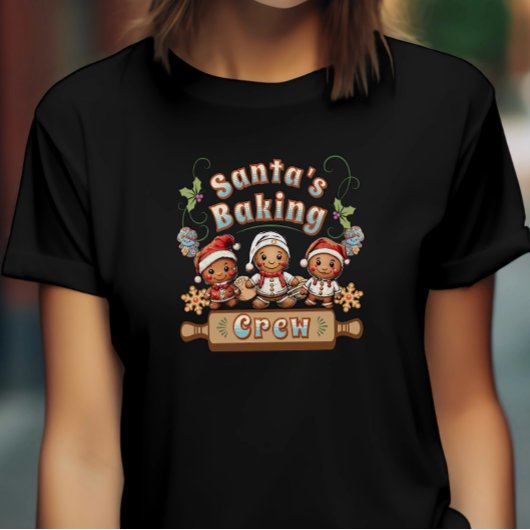 Kerstman's Baking Crew Kerstkoekjes T-shirt
