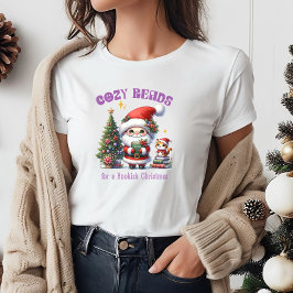 Kerstman's Boekachtige Kerst Gezellig Leest T-shirt