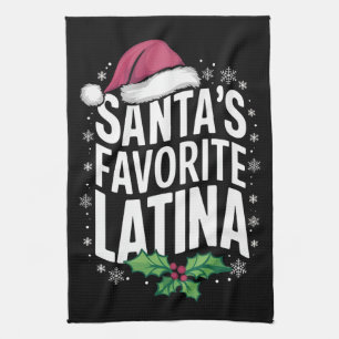 Kerstman's favoriete Latina Kerst Lelijke Kerstmis Theedoek
