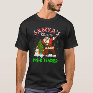 kerstman's favoriete pre-k lerarenboom S T-shirt