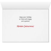 Kerstman's Gift Greyhound Hond Kerstmis (Binenzijde Horizontaal (Onderkant))