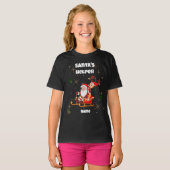 Kerstman's Helper Kerst T-shirt (Voorkant volledig)