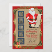 Kerstman's List Noordpool Kerstfeest Kaart (Voorkant)