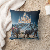 Kerstman's Magische Kasteelbezorging Kussen (Deken)