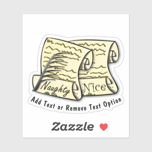 Kerstman's Ondeugende Lijst Kerstmis Sticker (Vel)