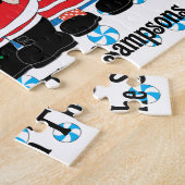 Kerstman's rendieren legpuzzel (Zijkant)