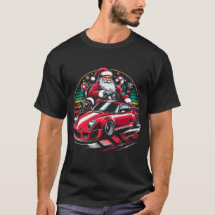 Kerstman's Retro Kerstrace T-shirt