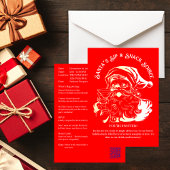 Kerstman's Sip & Snack Soiree Kerstfeest Kaart