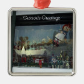 Kerstman's Sleigh Metalen Ornament (Voorkant)