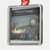 Kerstman's Sleigh Metalen Ornament (Links)