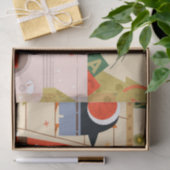 Kerstman's Speelgoed Workshop Kerstmis Tissuepapier (Geschenk)