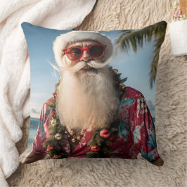 Kerstman's Tropische Kerstmis Kussen