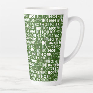 Kerstman's vrolijke kerst HO! HO! Hé! in Navy Gree Latte Mok