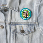 Kerstmansapaap Ronde Button 5,7 Cm (In situ)