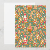 kerstmansbrood santa feestdagenkaart (Voorkant / Achterkant)