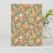 kerstmansbrood santa feestdagenkaart (Staand voorkant)