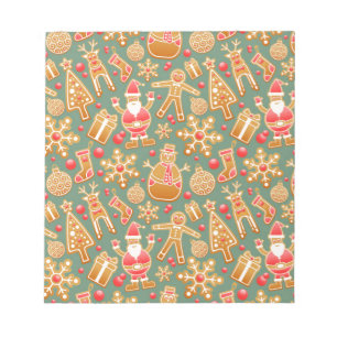 kerstmansbrood santa notitieblok