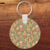 kerstmansbrood santa sleutelhanger (Voorkant)