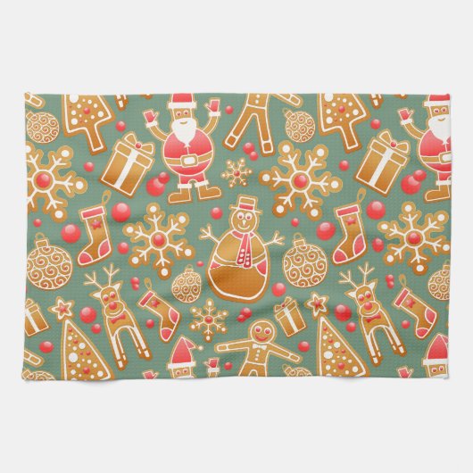 kerstmansbrood santa theedoek (Horizontaal)