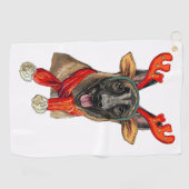 Kerstmanshand Golfhanddoek (Horizontaal)