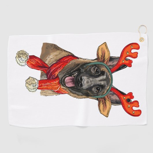 Kerstmanshand Golfhanddoek (Horizontaal)