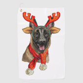 Kerstmanshand Golfhanddoek (Voorkant)