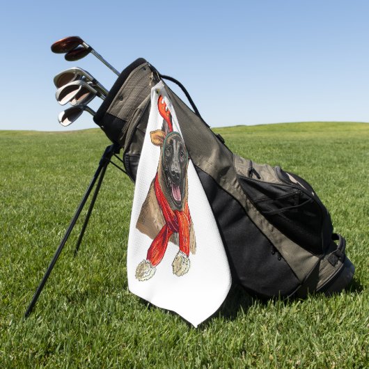 Kerstmanshand Golfhanddoek (Groen)