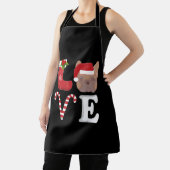 kerstmanshulp Santa Bulldog Lovers Schort (Insitu)