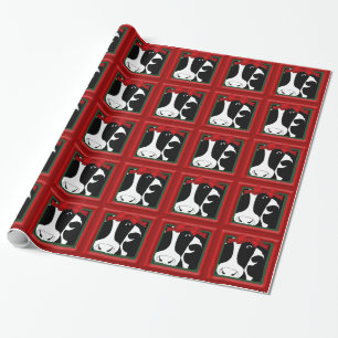 kerstmantel Glossy Wrapping Papper Cadeaupapier