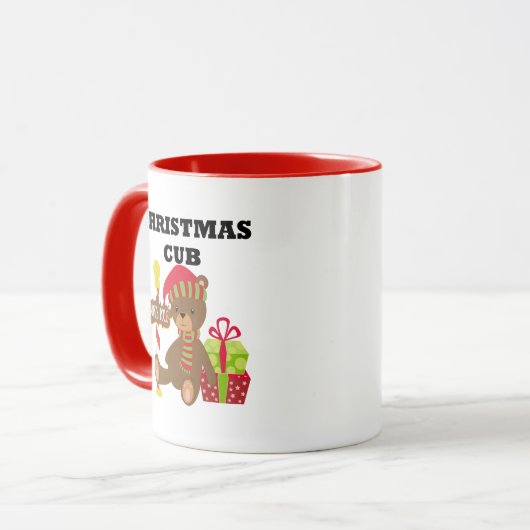 Kerstmantel Mok (Voorkant links)