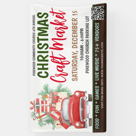 Kerstmarkt banner (Verticaal)