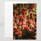 kerstmarkt briefpapier (Voorkant / Achterkant)