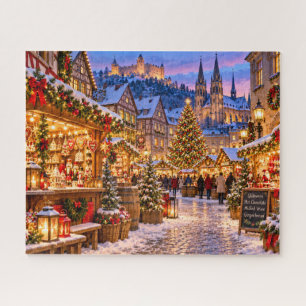 Kerstmarkt Dorp Legpuzzel