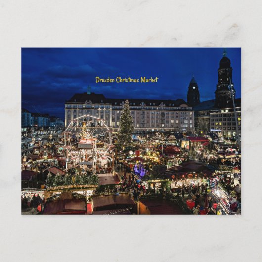Kerstmarkt Dresden Briefkaart (Voorkant)