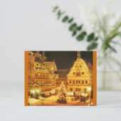Kerstmarkt Duitsland Feestdagenkaart (Staand voorkant)