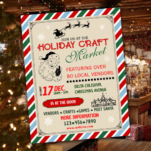 Kerstmarkt en kermis flyer
