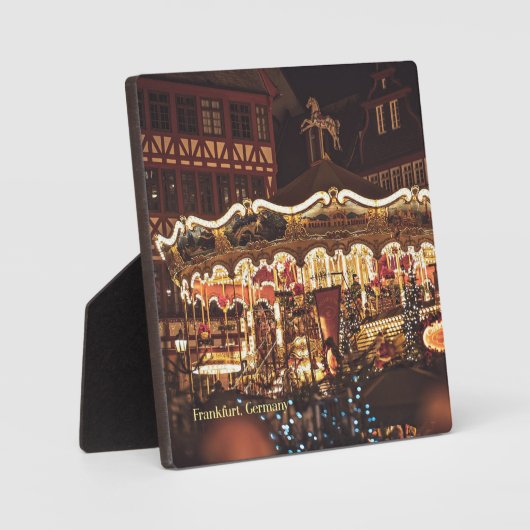 Kerstmarkt, Frankfurt, Duitsland Fotoplaat (Voorkant)