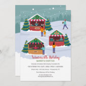 kerstmarkt kaart (Voorkant / Achterkant)