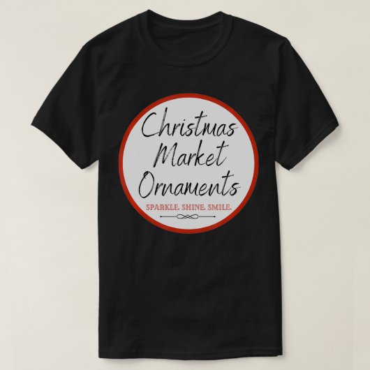 kerstmarkt Ornament Logo T-shirt (Design voorkant)