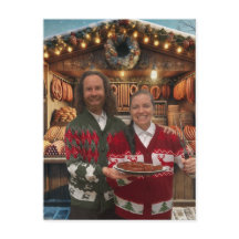 Kerstmarkt rendier worst vakantie Kaart