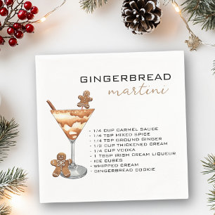 KerstMartini Cocktail Recipe Gingerbrood Servet