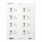 KerstMartini Etiket (Full Sheet)