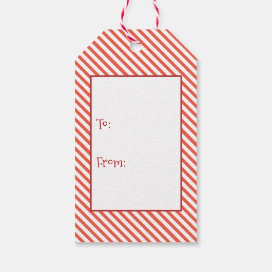 KerstMartini Glass met Bow Cadeaulabel (Achterkant)