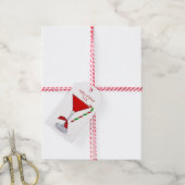 KerstMartini Glass met Bow Cadeaulabel (Met Touw)