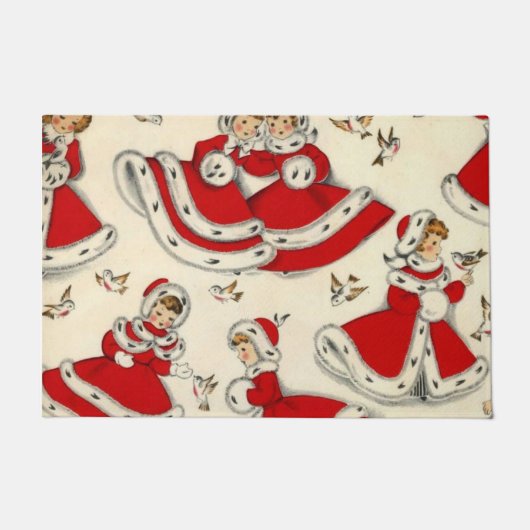 Kerstmat, Antiek Deurmat (Voorkant)
